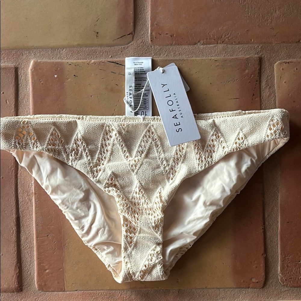 Seafolly Cream Bikini Bottom